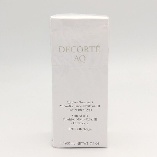 コスメデコルテ AQ アブソリュート マイクロ ラディアンス エマルジョン III レフィル 200mL 付け替え 乳液 未開封