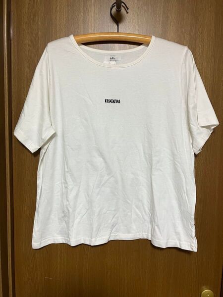 新品未使用★ カットソー 半袖Tシャツ4L/ 白 ホワイト★大きいサイズ