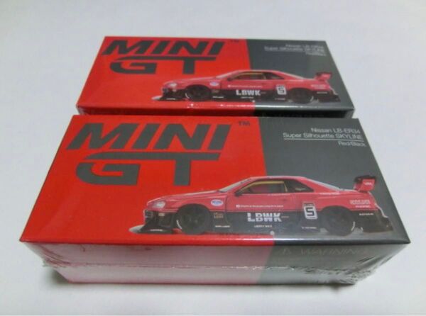MINI GT 1/64 Nissan LB-ER34 Super Silhouette スカイライン レッド 新品 2台セット