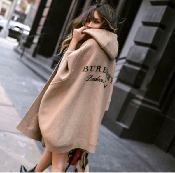 バーバリー BURBERRY ポンチョコート ケープ ブランケット 高級 上品