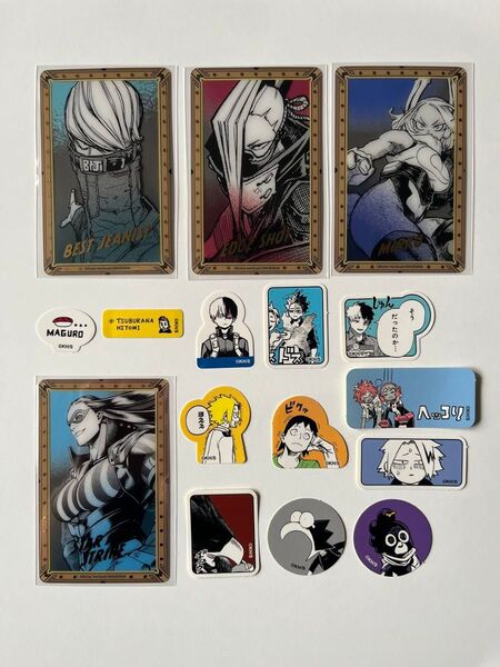 ヒロアカ 原画展 クリアカード フレークシール 僕のヒーローアカデミア 轟焦凍 ミルコ