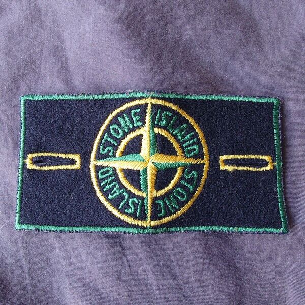 希少80年代 stone island ストーンアイランド ヴィンテージ グリーンエッジ ワッペン タグ