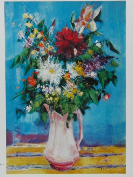 Marcel Clamoisan, flor, De una rara colección de arte., Viene con marco de alta calidad., kan, Cuadro, Pintura al óleo, Naturaleza, Pintura de paisaje