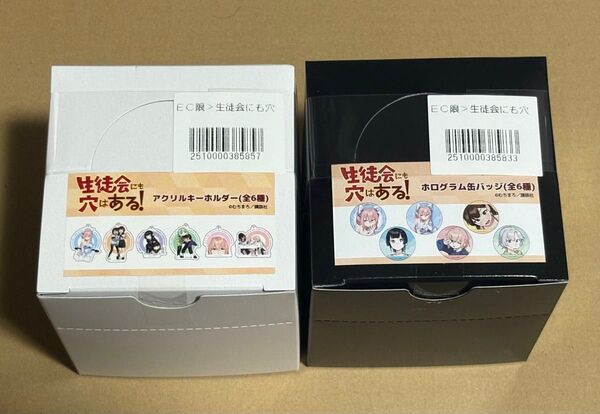 生徒会にも穴はある! アクリルキーホルダー&ホログラム缶バッジ(全6種) コンプリートセット