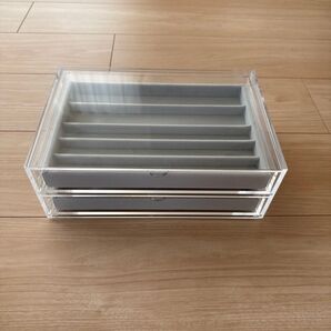 無印良品 アクリル製 アクセサリー収納ケース 2段 クリア