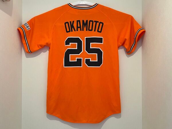 NIKE 読売ジャイアンツ 岡本和真 刺繍 レプリカユニフォーム(Lサイズ)巨人 GIANTS 刺繍タイプ オレンジユニホーム