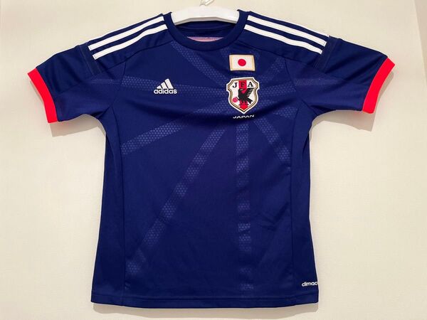 adidas サッカー 日本代表 ユニフォーム(150サイズ)半袖 Tシャツ トレーニングウェア 侍ブルー アディダス ブルー系