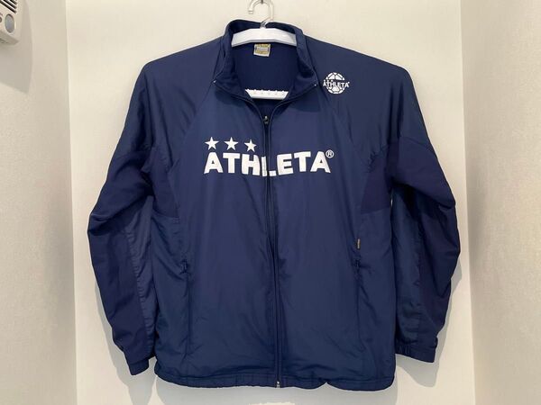 ATHLETA フルジップ ジャケット(Oサイズ) サッカートレーニングウェア アスレタ ネイビー