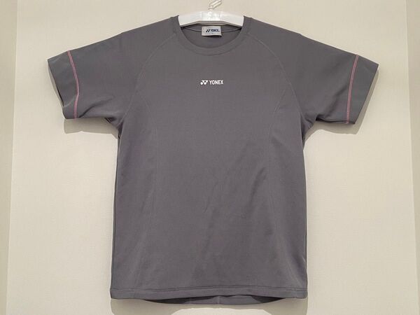 ヨネックス 半袖 Tシャツ(Lサイズ)グレー バトミントン テニス トレーニングウェア YONEX