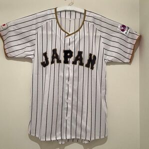 ミズノ 野球 日本代表 レプリカユニフォーム(Lサイズ)応援ユニホーム ホワイト×ブラック×ゴールド 侍ジャパン