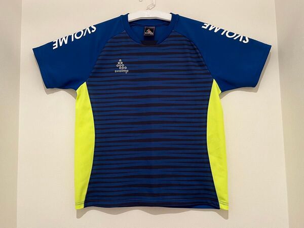SVOLME 半袖 Tシャツ(160サイズ)サッカー トレーニングウェア ブルー×イエロー