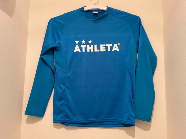 ATHLETA 長袖 Tシャツ(Lサイズ)アスレタ サッカー トレーニングウェア 水色