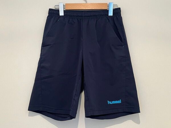 ヒュンメル ハーフパンツ(Mサイズ)ネイビー サッカー トレーニングウェア