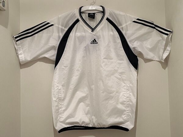 adidas 半袖 Vジャン(Mサイズ)アディダス 野球 トレーニングウェア ホワイト