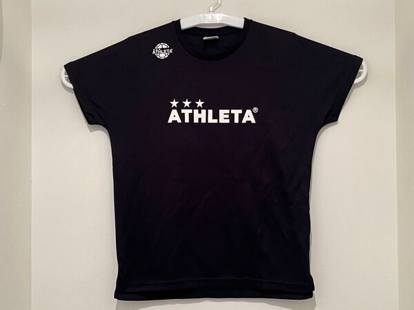 ATHLETA 半袖 Tシャツ(160サイズ)アスレタ サッカー トレーニングウェア ブラック