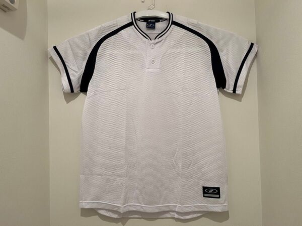 【新品】SSK 野球 半袖 練習着(XOサイズ)ホワイト×ネイビー トレーニングウェア プラクティスシャツ
