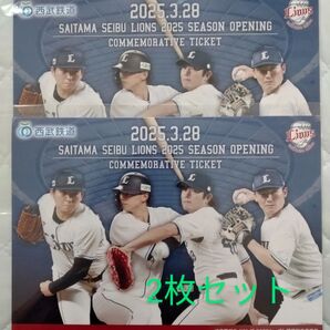【使用済み】埼玉西武ライオンズ2025シーズン開幕記念乗車券 同種2セット