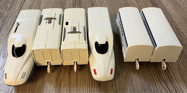【中古】プラレール N700系新幹線4両編成 と 中間車両2両 タカラトミー