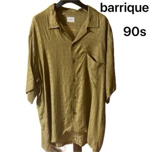 barrique バリーク 半袖シャツ 開襟シャツ 開襟シャツオープンカラーシャツ 90s サイズ46