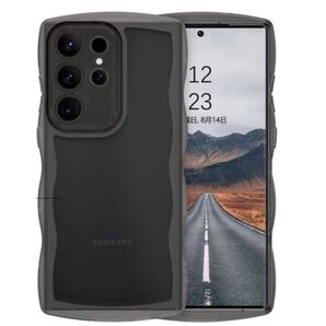 VENINGO Galaxy S23 Ultra ケース クリア ウェーブ