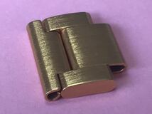 オメガ　ジュネーブ　16mm弱幅　ベルト部品　ゴールド OMEGA Geneve parts of bracelet gold E-1_画像2