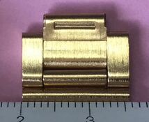 オメガ　ジュネーブ　16mm弱幅　ベルト部品　ゴールド OMEGA Geneve parts of bracelet gold E-1_画像6