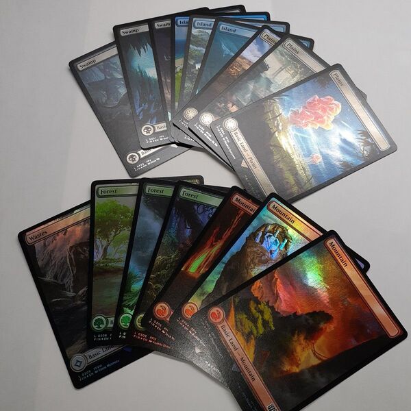 MTG ファイナルファンタジー 基本土地 英語foil16 枚セット