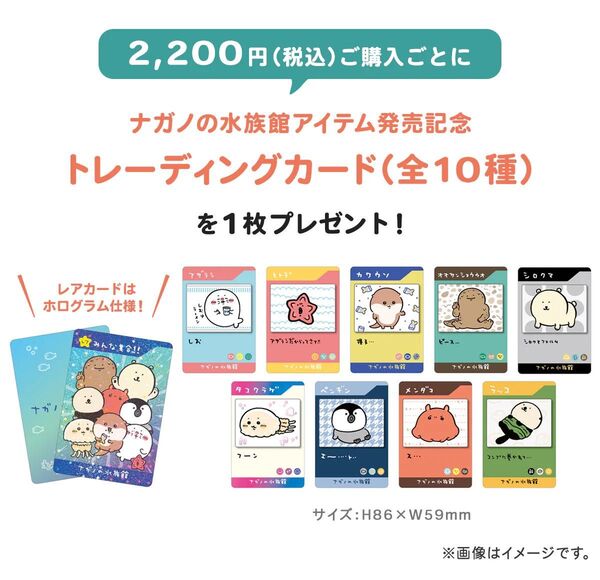 ナガノマーケット限定セット ナガノの水族館 ナガノキャラクターズ クリスマスカード SNAKE YEAR シール