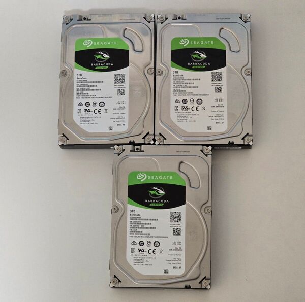 Seagate ST3000DM008 BarraCuda 3TB×3 計9TB