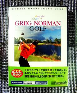 【4734】システムソフト Greg Norman Golf 未開封品 グレッグ・ノーマン ゴルフ SystemSoft ピート・ダイ 4988697707067 Windows用ゲーム 