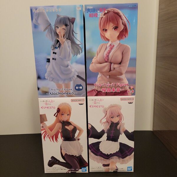 【新品未開封】着せ恋、なちょ猫、クラ婚 / 喜多川海夢、乾紗寿叶、桜森朱音 フィギュア 4個セット