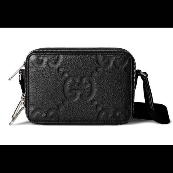 【超美品】GUCCIグッチ サックGGジャンボスーパーミニ ブラック黒