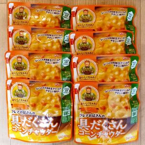江崎グリコクレアおばさんの具だくさんスープ・具沢山コーンチャウダー 180g×8食