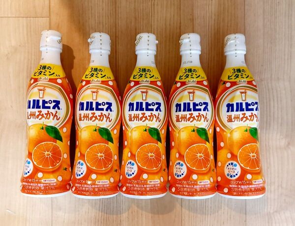 アサヒ飲料 「カルピス温州みかん」プラスチックボトル 470mlx5本