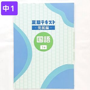 中1 国語 発展編 夏期テキスト 夏休み ドリル プリント 塾専用 教材 1学期 復習 サマードリル