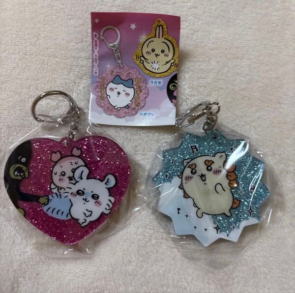 ちいかわ ラメアクリルキーホルダー ☆モモンガ&古本屋 ☆シーサー 2点セット