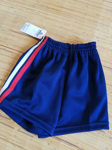 ギャレックスGALAXアスレチックパンツ 体操服 短パン ショートパンツ半ズボンハーフパンツ赤白ライン紺色ネイビー新品未使用130