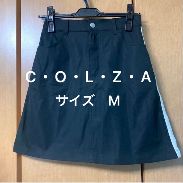 クh・C・O・L・Z・A おしゃれなミニスカート サイドライン ブラック Mサイズ