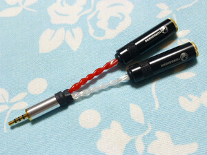 PHA-3 (3.5mm×2) - 2.5mm4 ultimate conversion cable high quality ( custom correspondence possibility ) YS240-BGo-g line 