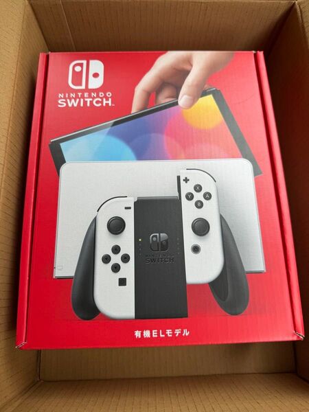 新品未通電 Nintendo Switch 有機ELモデル ホワイト 店舗印あり 即日発送