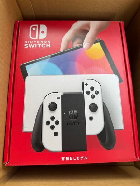 新品未通電 Nintendo Switch 有機ELモデル ホワイト 店舗印あり 即日発送