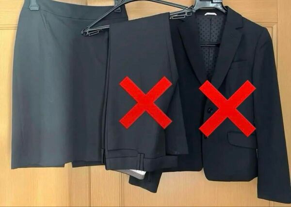 スーツ スカート 洋服の青山 リクルートスーツ 会社 ブラック AOYAMA