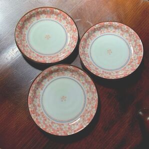 小皿 3枚セット 食器 花柄 豆皿 豆皿 (*^^*) 食器 皿 プレート 桜 丸型