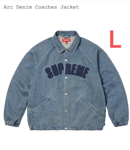 Supreme Arc Denim Coaches Jacket Washed Indigo L シュプリーム デニムジャケット