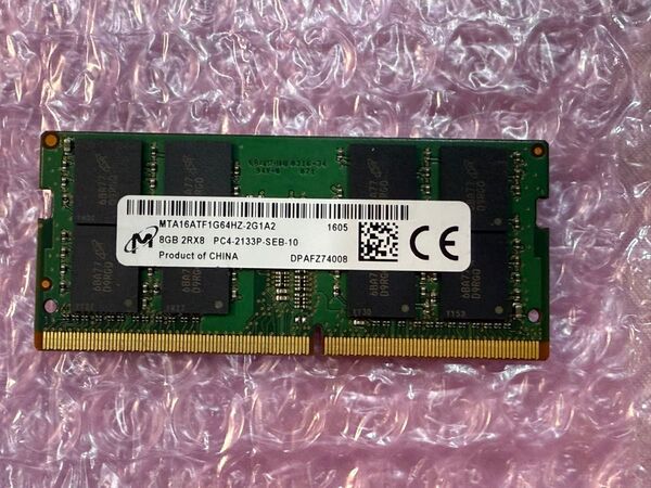 Micron PC4 2133P 8GB ノートPC SO-DIMM DDR4