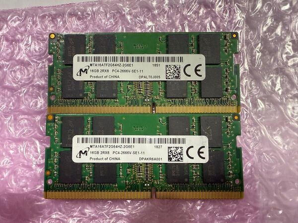 Micron PC4 2666V 16GB×2(32GB) DDR4 SO-DIMM