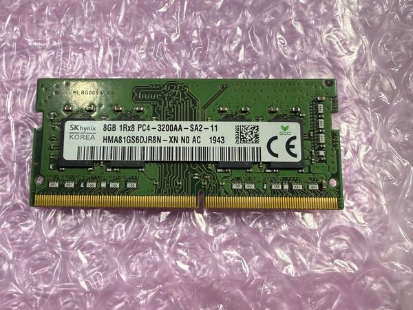 SK hynix PC4 3200AA 8GB ノートPC SO-DIMM DDR4