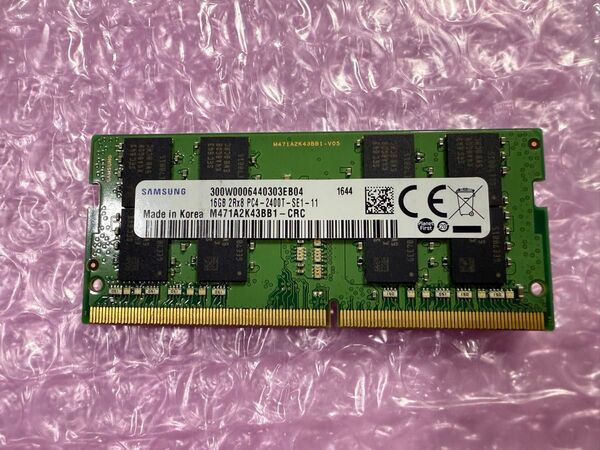 SAMSUNG PC4 2400T 16GB ノートPC SO-DIMM DDR4