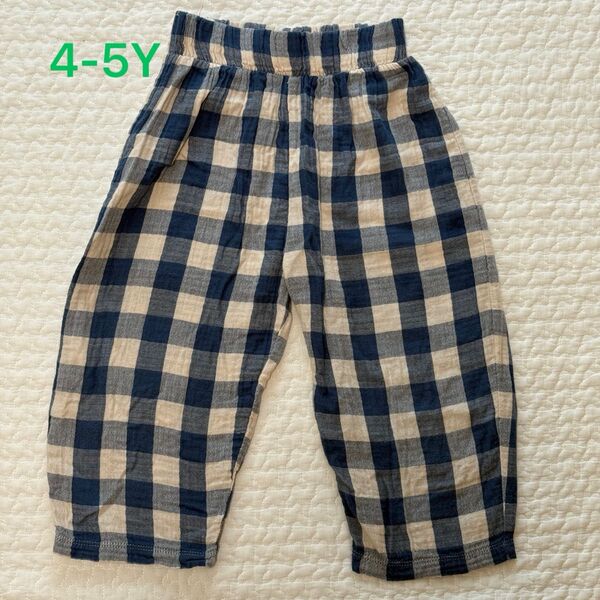 Organic Zoo Pottery Blue Gingham Fisherman Pants o〜z オーガニックズー