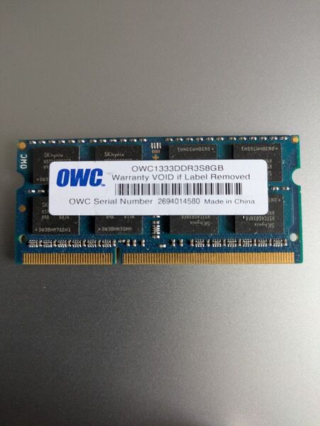 OWC PC3-10600 DDR3 SO-DIMM 8GBメモリ